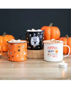 Hexentrank Emaille Tasse -Schattenfest Verkäufe hexentrank emaille tasse witches brew enamel mug halloween homeware halloween lieblingstasse 51678 03