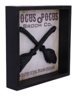 Hocus Pocus Hexenbesen Wandbild 20cm -Schattenfest Verkäufe hocus pocus hexenbesen wandbild hocus pocus witch broom wall art halloween dekoration 51063 03