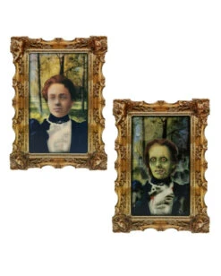 Hologramm Portrait Zombie-Magd