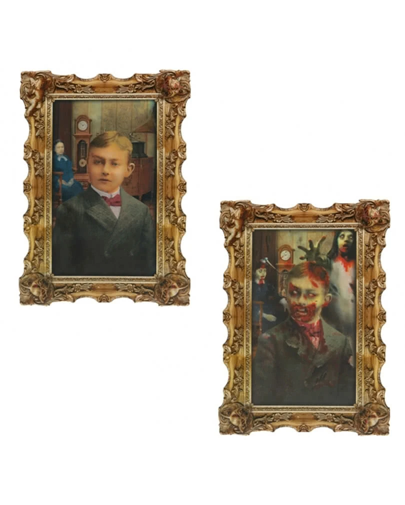 Hologramm Portrait Zombie-Junge 1 Hologramm Portrait Zombie-Junge