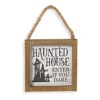Halloween Wandbild "Haunted House Enter If You Dare" 15cm