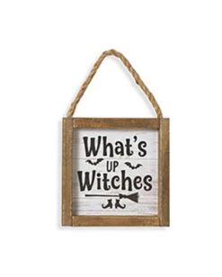 "What´s Up Witches" Halloween Wandbild 15cm