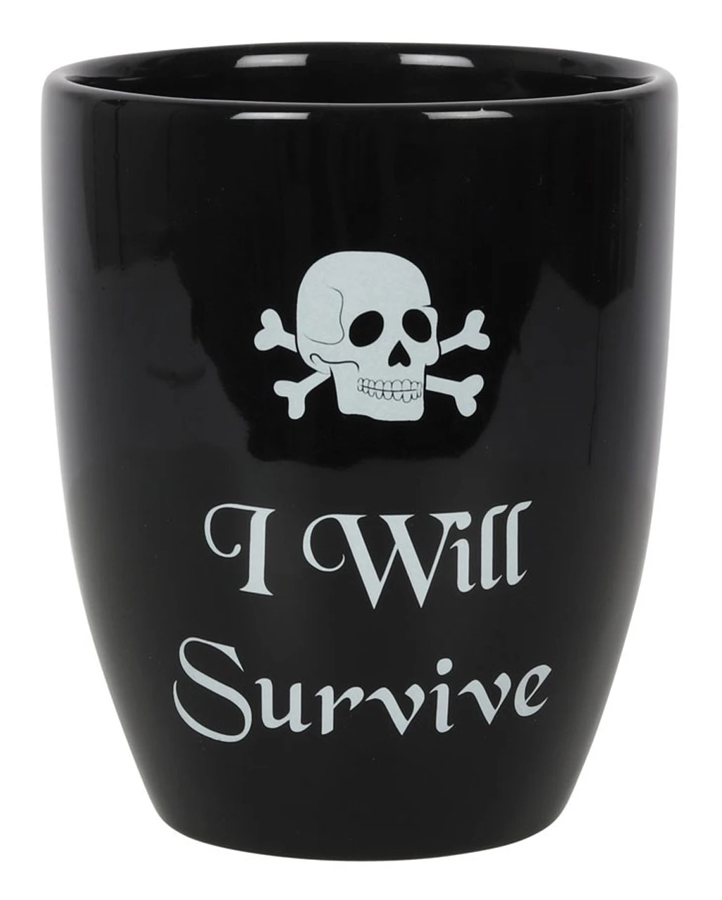 "I Will Survive" Gothic Blumentopf 14cm 1 "I Will Survive" Gothic Blumentopf 14cm