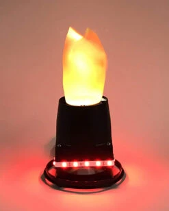 Illusions Feuerlampe Mit Rotem LED Effektrand