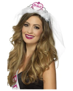 Glitzer Diadem Mit "Braut" Aufdruck