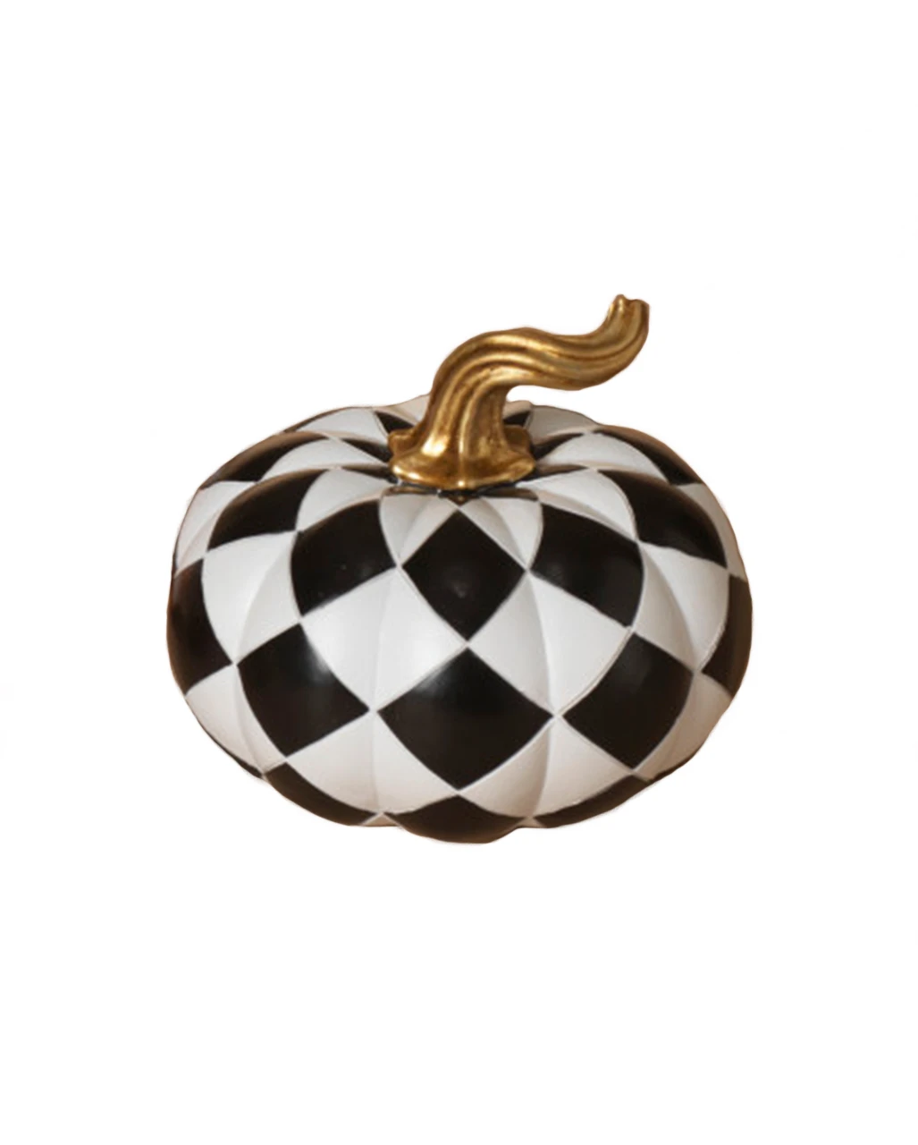 Karierter Halloween Kürbis Weiß-schwarz 1 Karierter Halloween Kürbis Weiß-schwarz