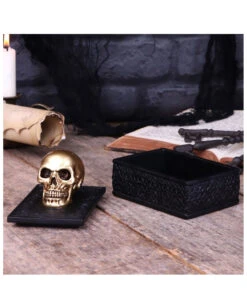 Keltische Box Mit Goldenem Totenschädel -Schattenfest Verkäufe keltische box mit goldenem totenschaedel celtic box with golden skull 50605 07