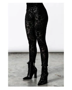 KILLSTAR I'am Strange Leggings -Schattenfest Verkäufe killstar iam strange leggings killstar gothic mode killstar fashion 52189 02