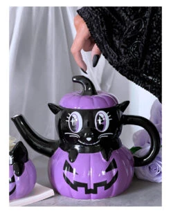 KILLSTAR Meowloween Teekanne -Schattenfest Verkäufe killstar meowloween teekanne killstar meowloween teapot halloween homeware 52080 02