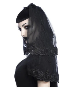 KILLSTAR Mystic Mourning Schleier 4 KILLSTAR Mystic Mourning Schleier -Schattenfest Verkäufe killstar mystic mourning schleier killstar mystic mourning veil gothic accessoire 50388 02
