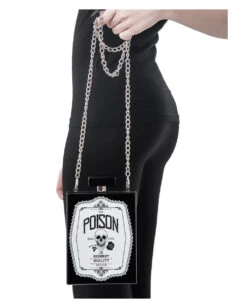 KILLSTAR Pure Poison Clutch Handtasche -Schattenfest Verkäufe killstar pure poison clutch handtasche gothic fashion und zubehoer online shoppen 51604 3