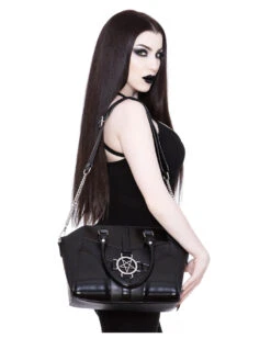 KILLSTAR Sandra Sabbath Handtasche -Schattenfest Verkäufe killstar sandra sabbath handtasche killstar sandra sabbath handbag gothic handtasche gothic accessoire 50404 02