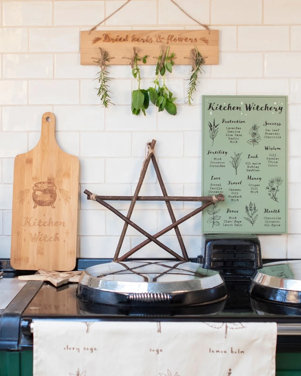 Kitchen Witch Holz Schneidebrett 3 Kitchen Witch Holz Schneidebrett – Bild 3