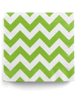 Kiwi Grüne Zick-Zack Servietten 20 St.