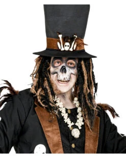 Knochen Halskette Mit Totenschädel 7 Knochen Halskette Mit Totenschädel -Schattenfest Verkäufe knochen halskette mit totenkoepfe bone necklace with skulls kostuemzubehoer 38683 004