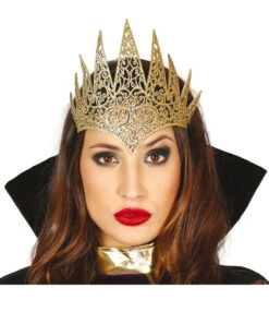 Königin Glitzer Krone Gold