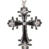 Kostümkette Mit Kreuzanhänger & Strass Steinen