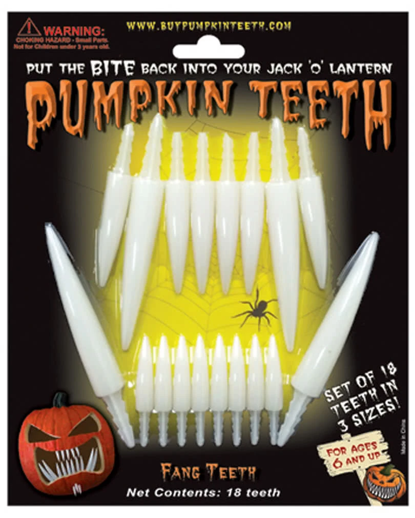 Kürbis Fangzähne 1 Kürbis Fangzähne