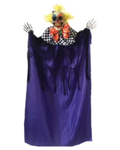 Lächelnder Horrorclown Hängefigur 95cm