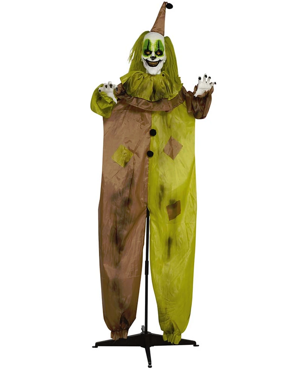 Lebensgroße Horror Clown Figur Mit Licht 180cm 1 Lebensgroße Horror Clown Figur Mit Licht 180cm