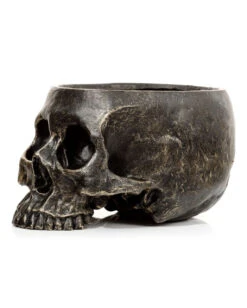 Marmorierter Gothic Totenkopf Pflanzentopf