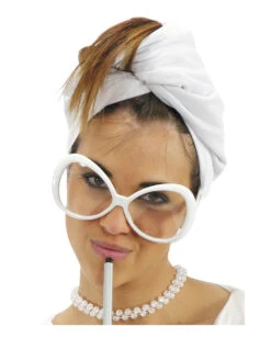 Mega Star Brille Weiß