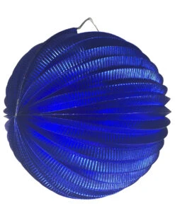 Metallic Ballon-Lampion Blau 25 Cm