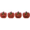 Mini Halloween Kürbis Holz Dekofigur 3cm