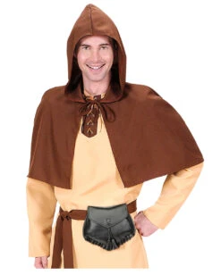 Mittelalterliche Gürteltasche Schwarz