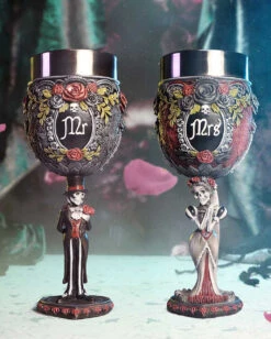 Mrs Gothic Kelch 21cm -Schattenfest Verkäufe mrs gothic kelch mrs gothic goblet gothic hochzeit gothic geschirr gothic kelch 54630 07