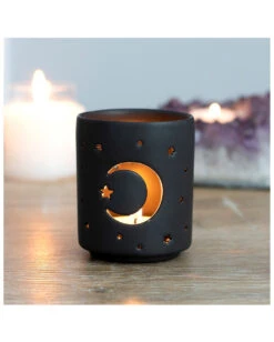 Mystischer Mond Teelichthalter 5 Mystischer Mond Teelichthalter -Schattenfest Verkäufe mystischer mond teelichthalter mystical moon tealight holder halloween tischdeko gothic dekoration 50819 03