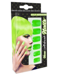 Neon Airbrush Fingernägel Neon Grün 5 Neon Airbrush Fingernägel Neon Grün -Schattenfest Verkäufe neon airbrush fingernaegel neon gruen neon fingernails neon green falsche fingernaegel 36697 03