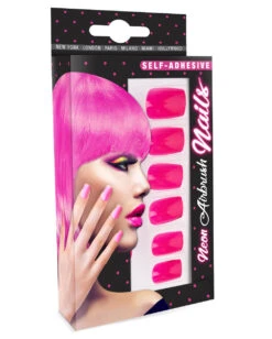 Neon Airbrush Fingernägel Neon Pink -Schattenfest Verkäufe neon airbrush fingernaegel neon pink neon fingernails neon pink falsche fingernaegel 36698 03