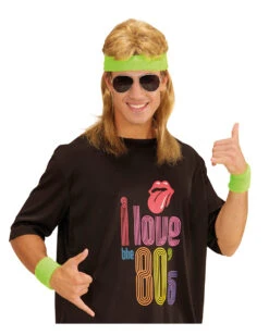 Neon Schweißband Set Grün Als Kostümzubehör -Schattenfest Verkäufe neon schweissband set gruen als kostuemzubehoer 38034 1