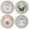 Niedliche Tiere Pappteller 23 Cm 8 St.