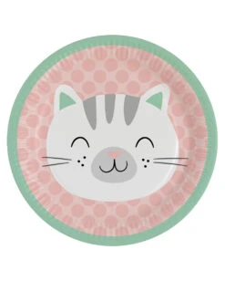 Niedliche Tiere Pappteller 23 Cm 8 St. -Schattenfest Verkäufe niedliche tiere pappteller hello pets party plates partygeschirr 38799 04