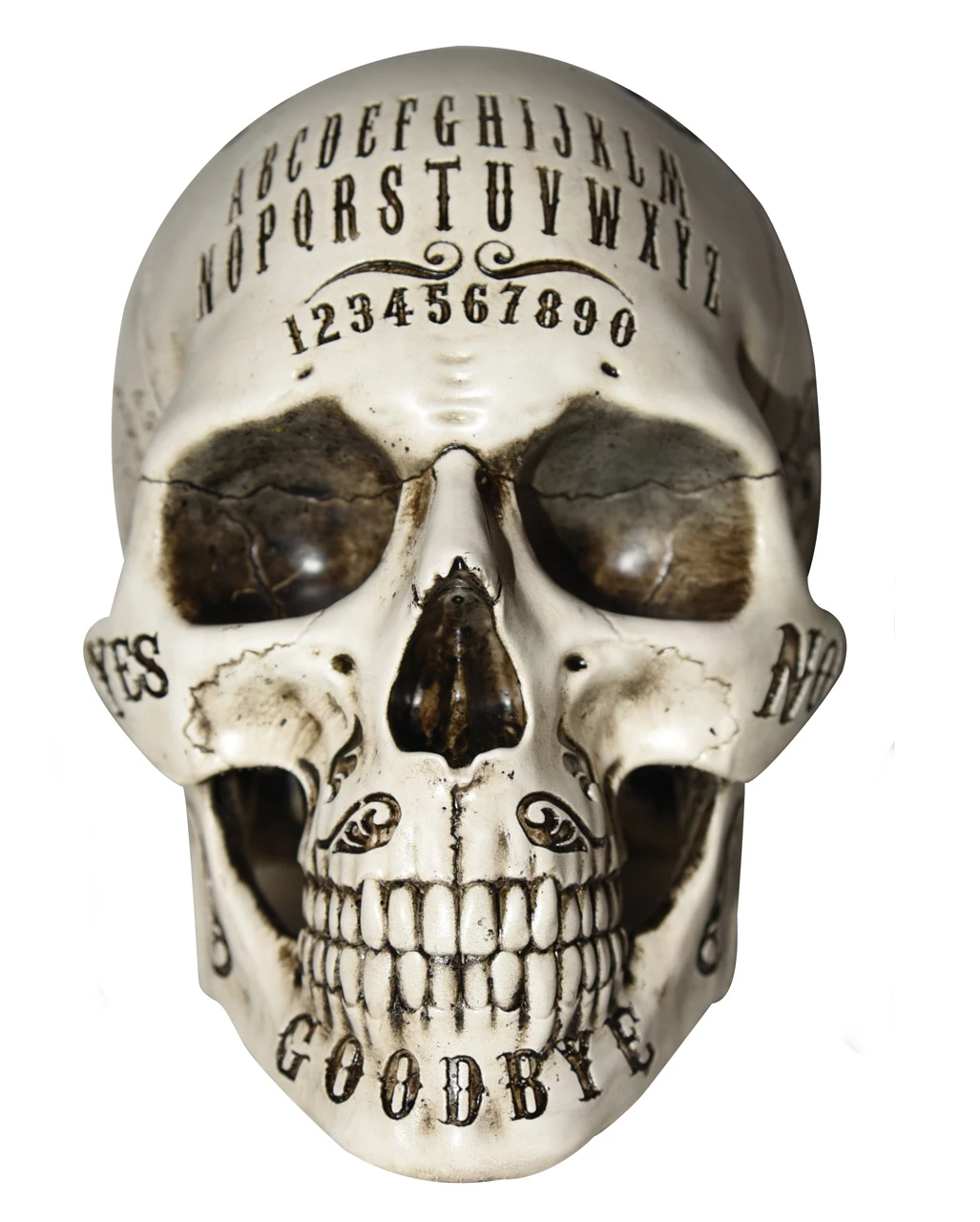 Okkulter Ouija Totenkopf 21cm 2 Okkulter Ouija Totenkopf 21cm – Bild 2