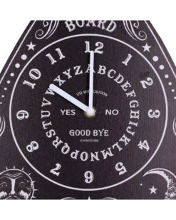 Ouija Brett Wanduhr 34cm -Schattenfest Verkäufe ouija board wanduhr hexenbrett wanduhr wahrsagebrett wanduhr spirit board wallclock 53300 05