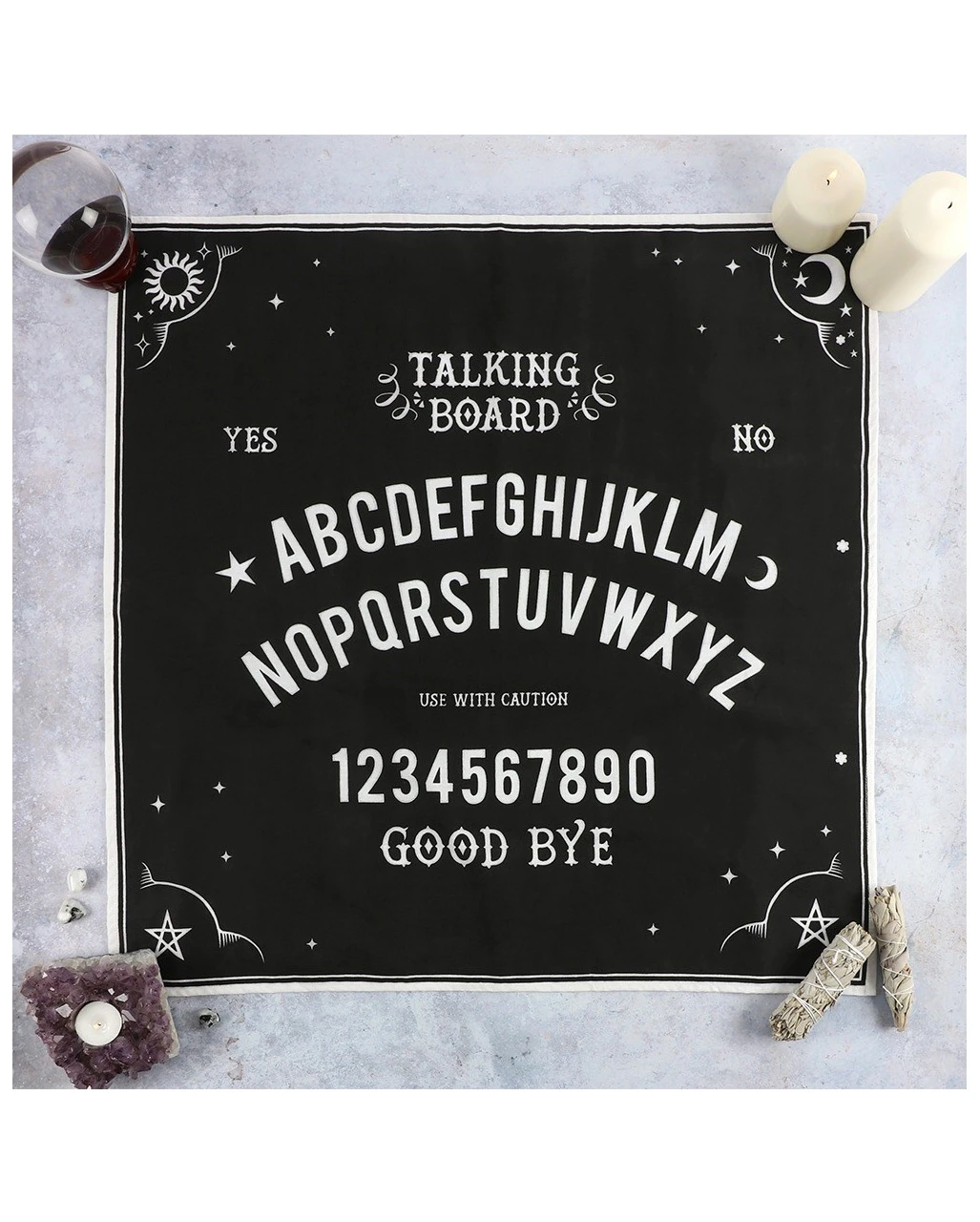 Ouija Board Wicca Altar-Tuch 70x70cm 2 Ouija Board Wicca Altar-Tuch 70x70cm – Bild 2