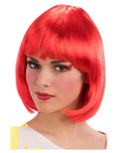 Pagenkopf Perücke Rot Economy