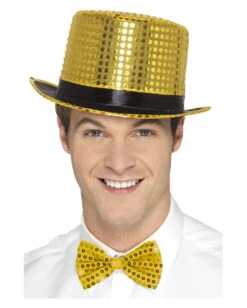 Pailletten Zylinder Golden