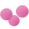 Papier Lampion Set 3 Tlg. Pink