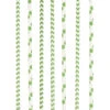 24 Papier Strohhalme Grün