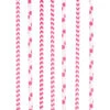 24 Papier Strohhalme Pink