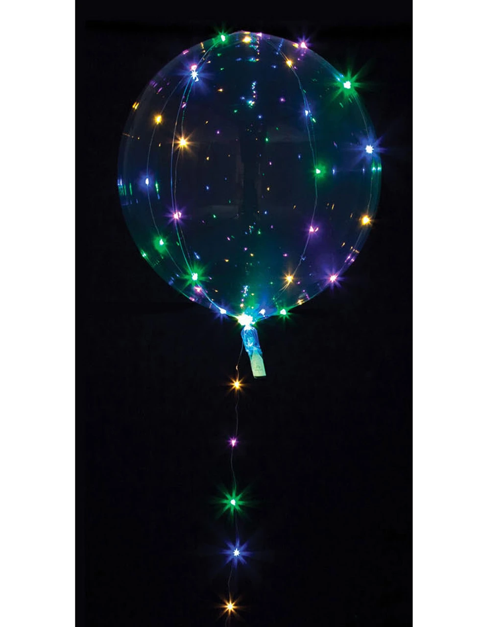 Party Kugel Ballon Mit Bunter LED Lichterkette 1 Party Kugel Ballon Mit Bunter LED Lichterkette