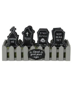 Pflanzenfriedhof Grabstein Schild