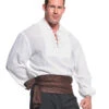 Weißes Piratenhemd Mit Schnürung