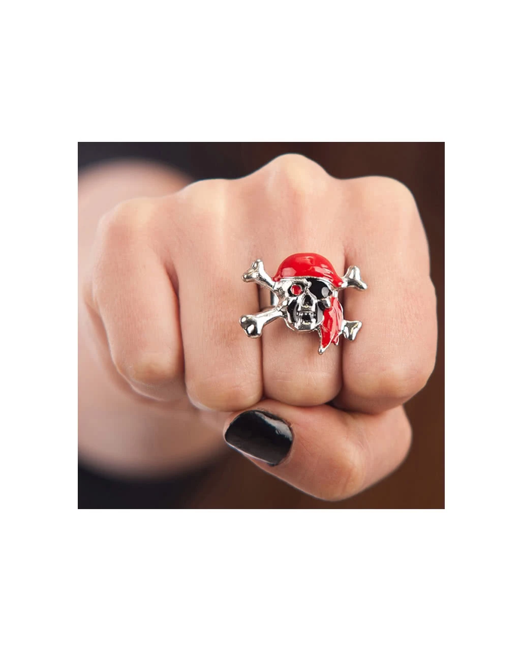 Piraten Totenkopf Ring 1 Piraten Totenkopf Ring