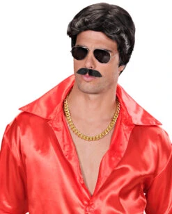 Playboy Herrenperücke Mit Schnurrbart Schwarz -Schattenfest Verkäufe playboy herrenperuecke mit schnurrbart schwarz playboy mens wig with moustache black playboy maennerperuecke schwarz 36728 03