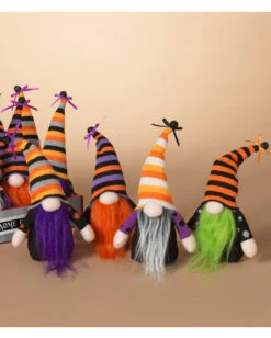 Plüsch Halloween Gnom Mit Glöckchen 13cm